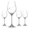 Silhouette Crystal White Wine Glasses - Set of 4