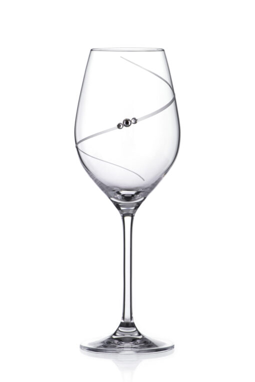 Silhouette Crystal White Wine Glasses - Set of 4 - Image 4
