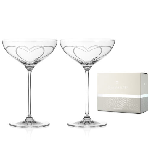 Toast Heart Champagne Saucers - Set of 2 - Image 2