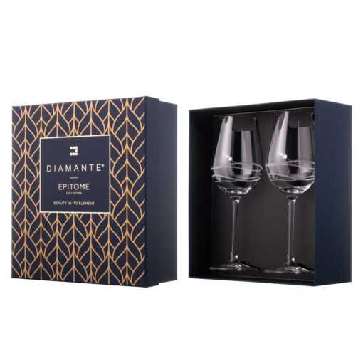 Paire de verres à vin blanc Venezia – Image 2