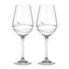 Paire de verres à vin rouge Venezia