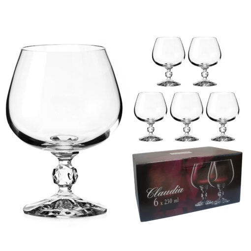 Claudia Cognac Glasses - Set of 6 - Image 4